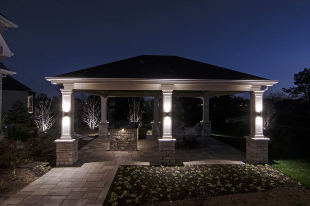 Naperville Pavilion Lighting Outdoor Lighting in Chicago, IL Outdoor Accents