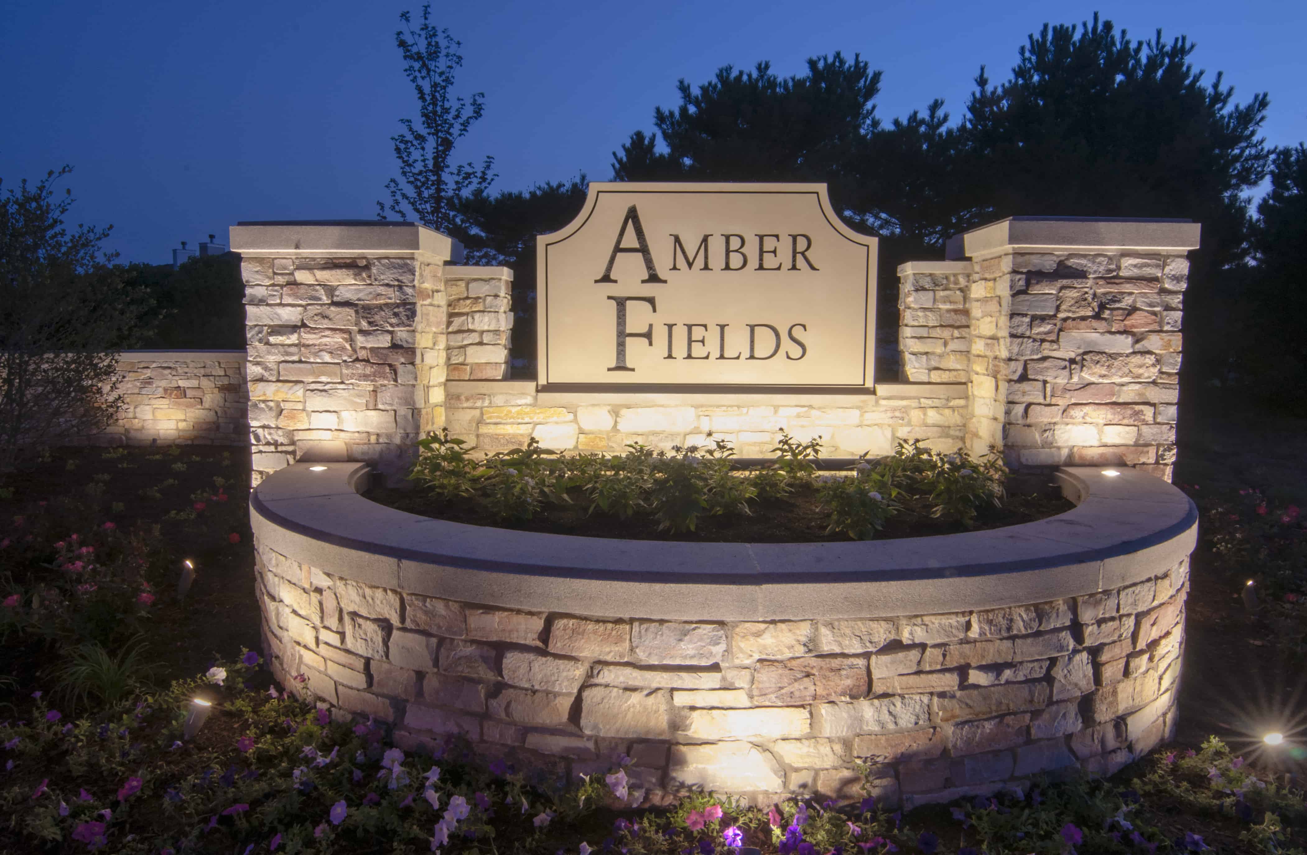 Amber Fields Subdivision Entryway Lighting Outdoor Lighting In